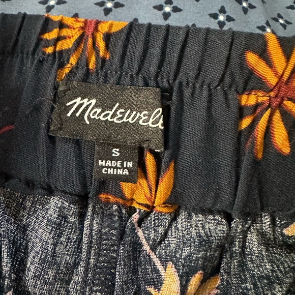 Madewell High Waist Blue and Yellowish Orange Shorts small - Picture 4 of 5